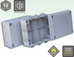 KSC 11-308(140х190x55 коробка распаячн. о/п с сальниками)IP65